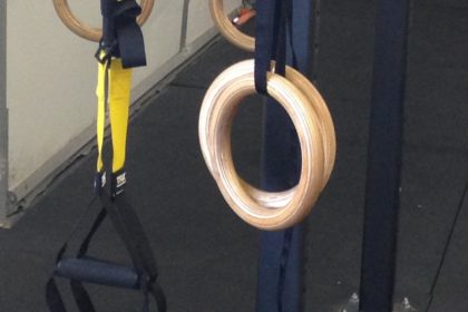 TRX and rings in gym